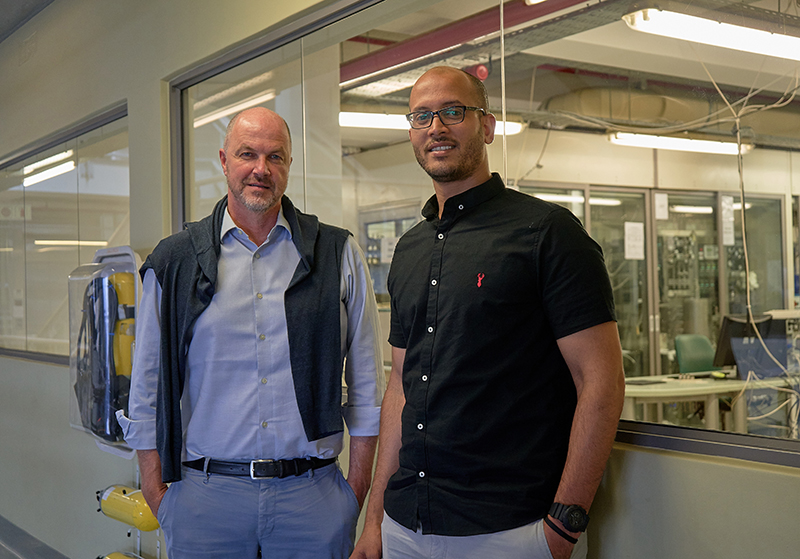 Professor Michael Claeys and Dr Mohamed Fadlalla.