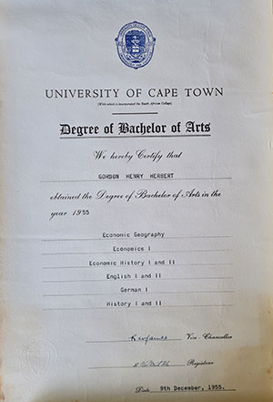 graduation certificate
