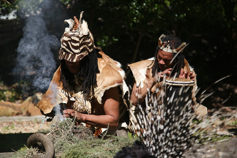 The colloquium included footage of cleansing ceremonies undertaken at campus sites