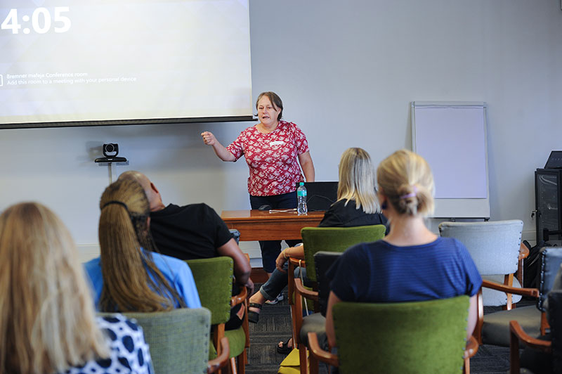 Beatrice Conradie spoke from the side of academics at the Knowledge Co-op networking session