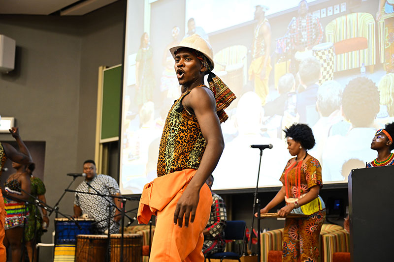 Attendees were treated to a song and dance