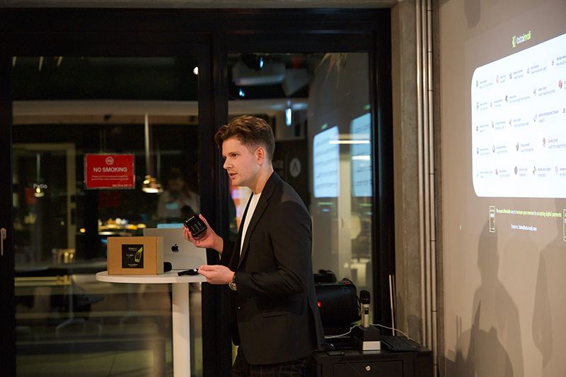 Gregory presenting