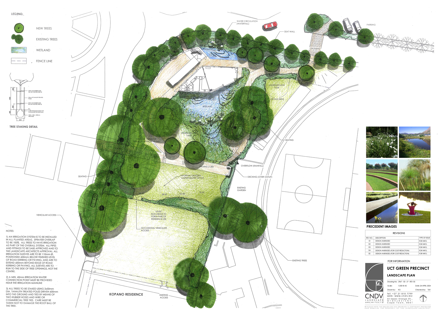 The UCT Green Precinct landscape plan