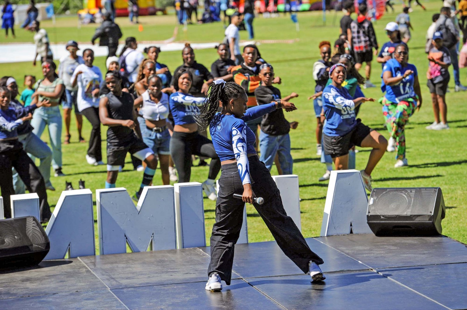 UCT students and staff gather for the UCT Day activation.