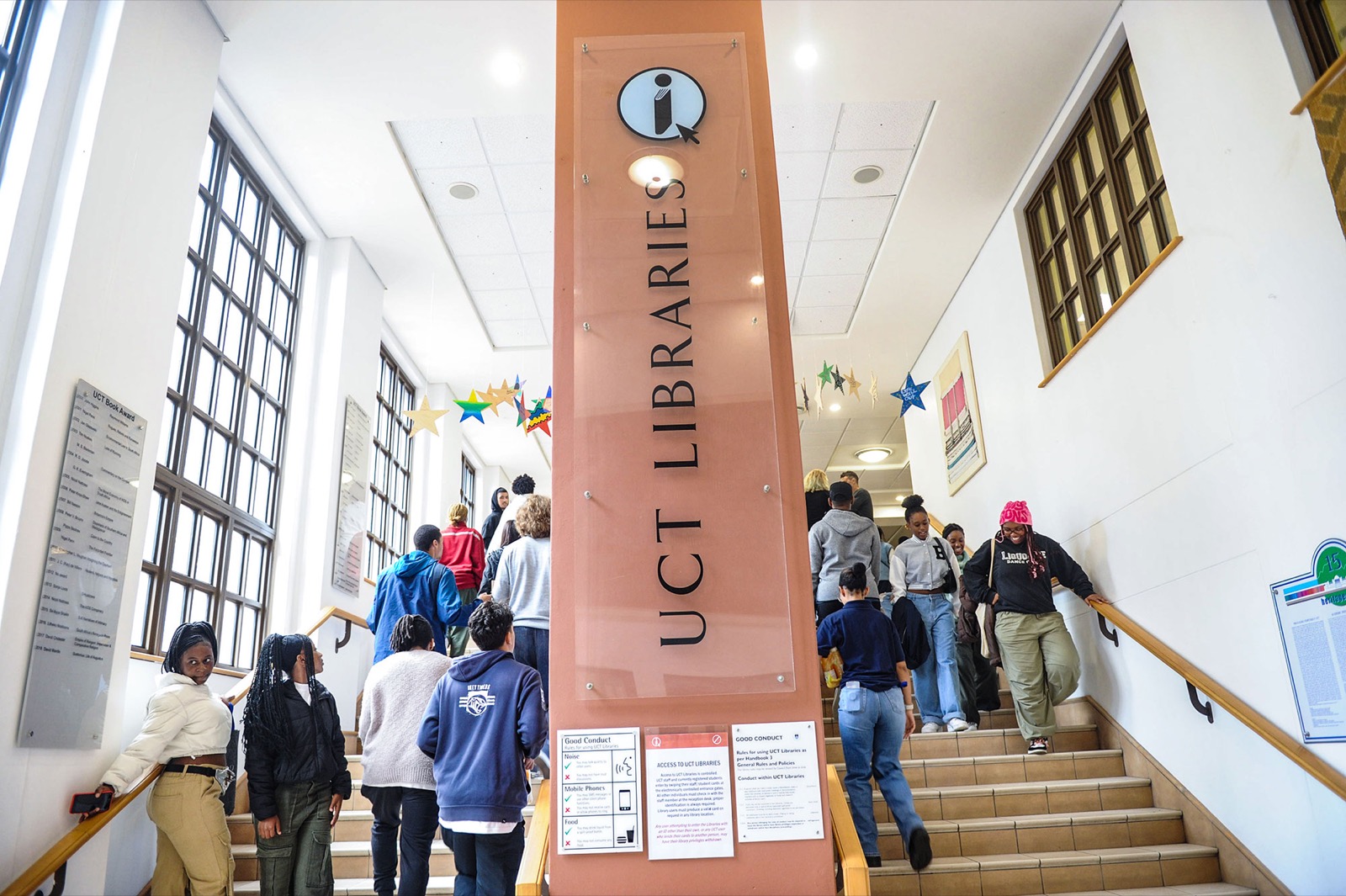 UCT Libraries main entrance.
