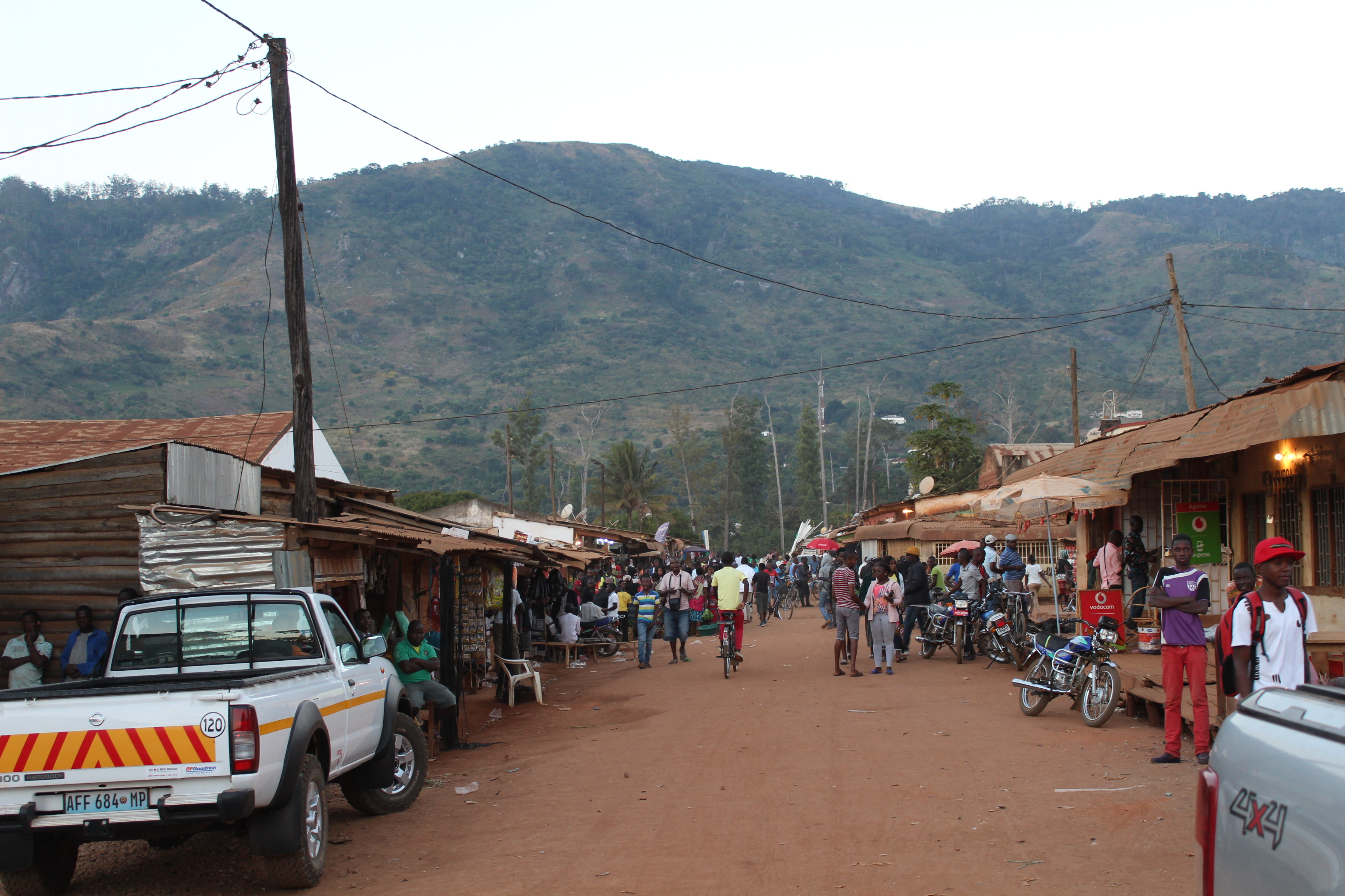 Shows Milange (the town) market. Notice the light bulb on the right of the image.