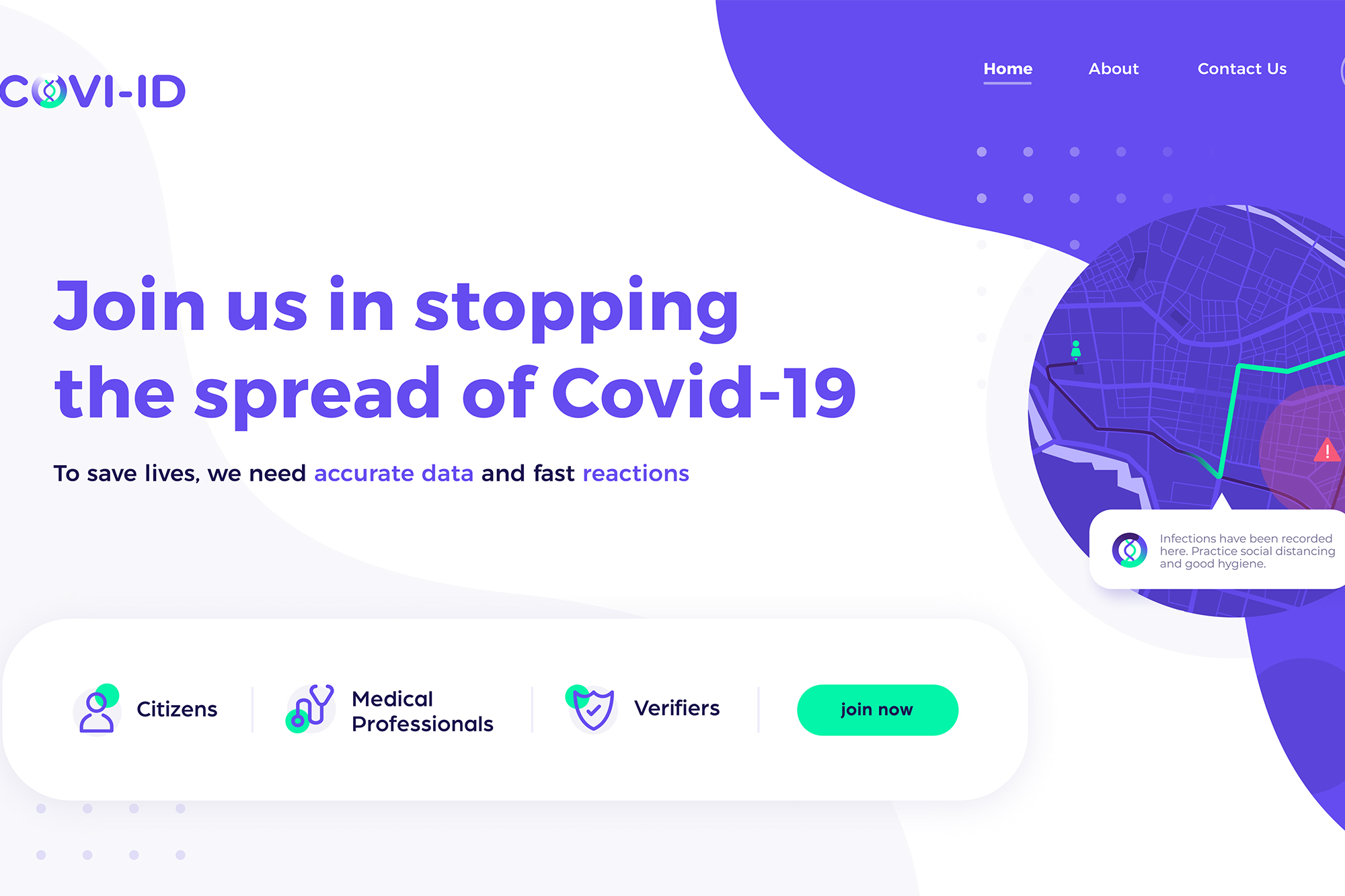 The CoviID app traces people infected with coronavirus and proves people’s infection status. It also uses insights from behavioural economics to nudge citizens to engage in good health practice. Photo Supplied.