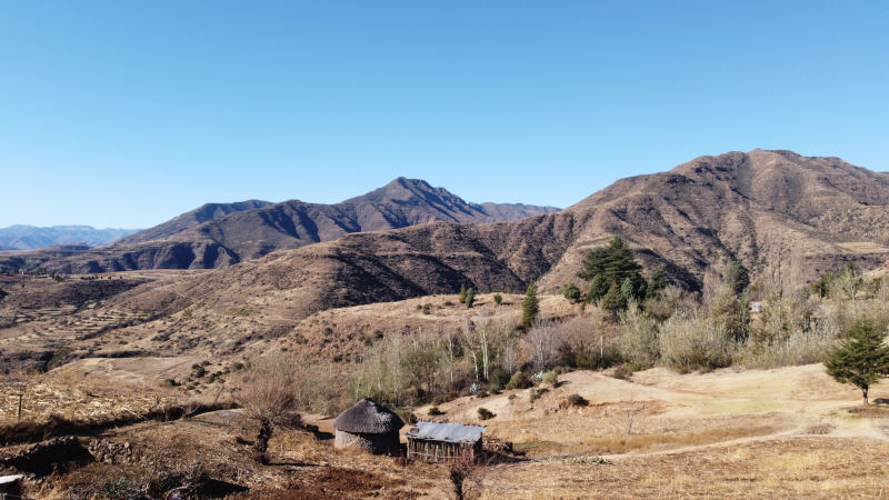 The solar lights that Khantša Energy provides to rural communities in the Lesotho Highlands have five light bulbs and charging ports that last up to eight hours. Photo Supplied.