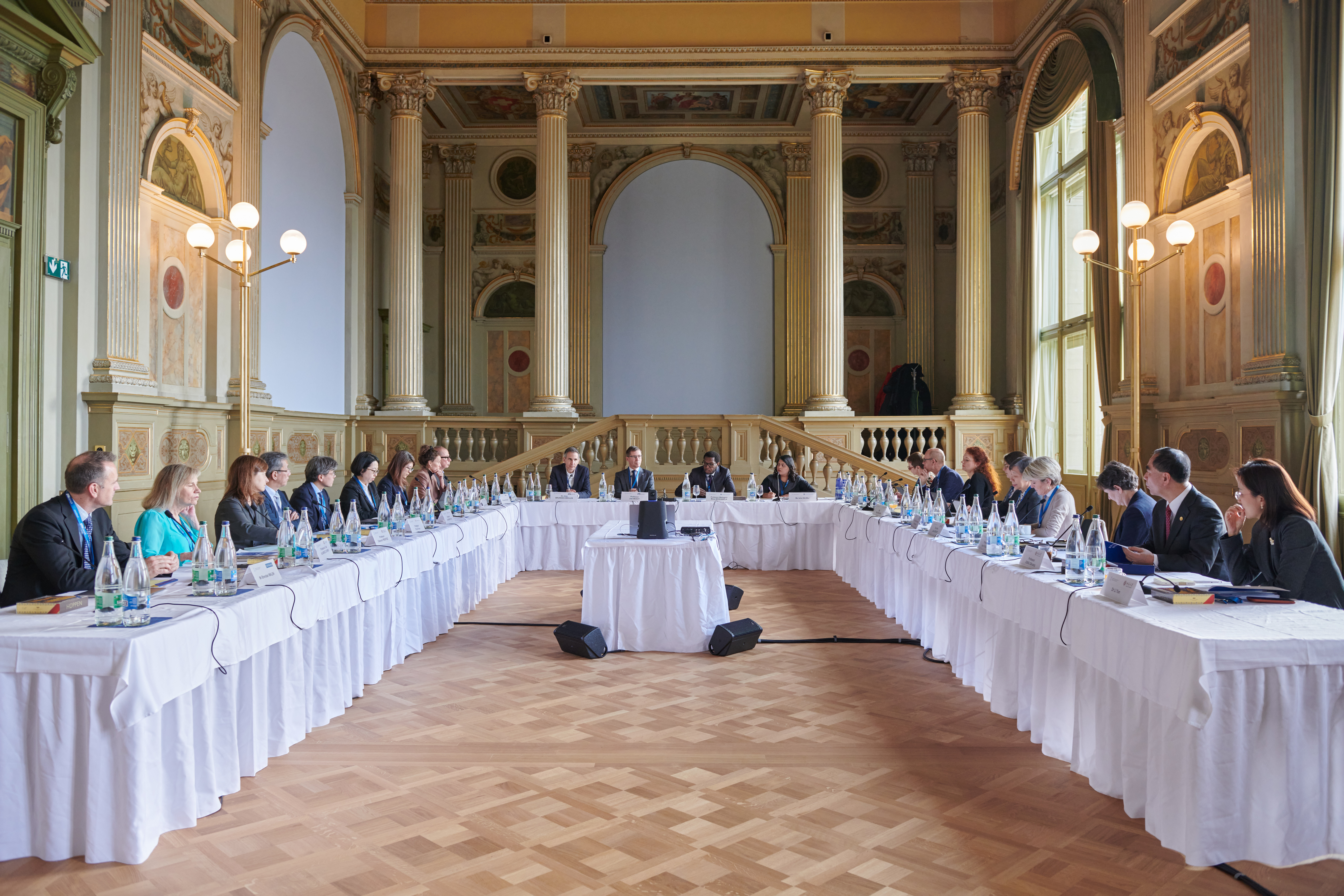 VC Professor Mosa Moshabela leading the IARU Presidents Meeting at ETH Zurich.